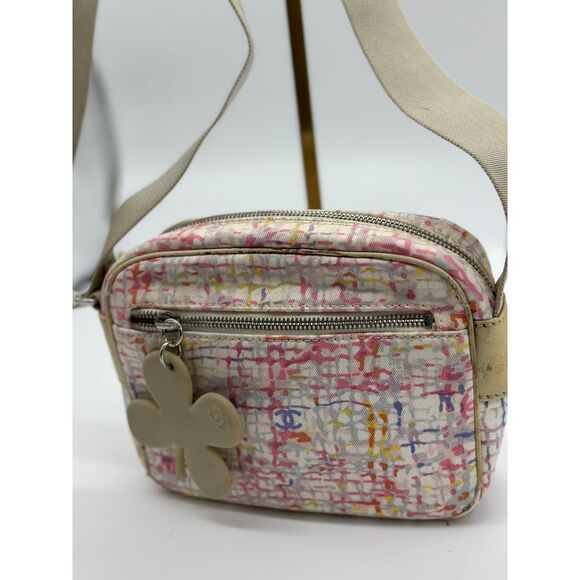 Chanel Beige Lucky Clover Collection Camera Bag Crossbody! - Picture 2 of 11
